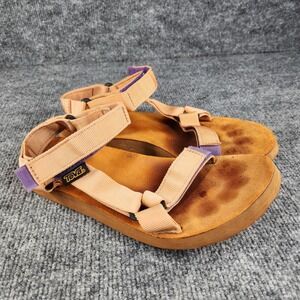 Teva Sandals Original Universal Orange Purple Strappy Sport Womens Size 8